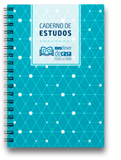 caderno-de-estudos Caderno de Estudos
Ele vem com páginas pautadas e quadriculadas e foi desenvolvido para que você utilize para rascunhos de textos e fórmulas enquanto estiver estudando com a técnica ECE – Estudando com Exercícios.